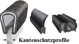 Kantenschutz Gummi, Für 1-2 mm Blechstärke. - tourmaster