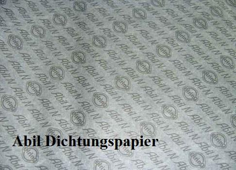 2x Blatt Komprimiert dichtungspapier, Dicke 1,00 mm, Blatt Abmessungen 140  x 195 mm